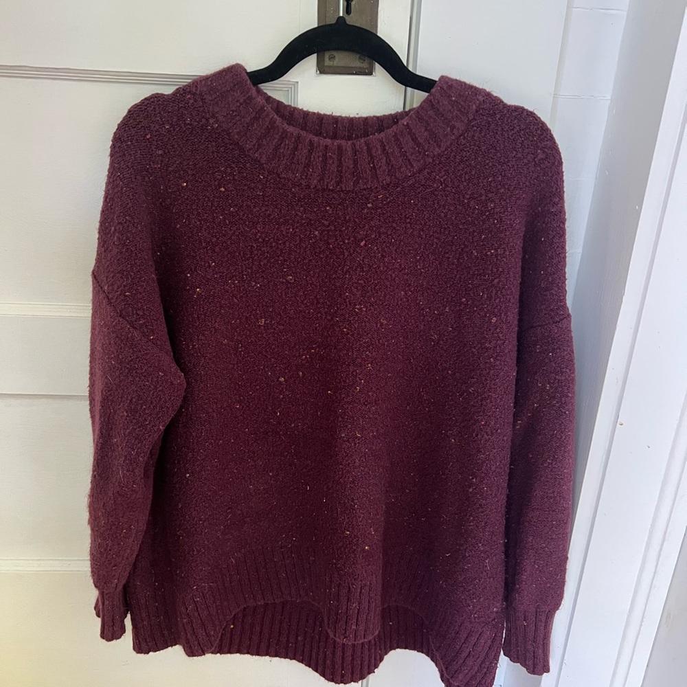 Old Navy Purple Crew Neck Sweater Chunky Knit